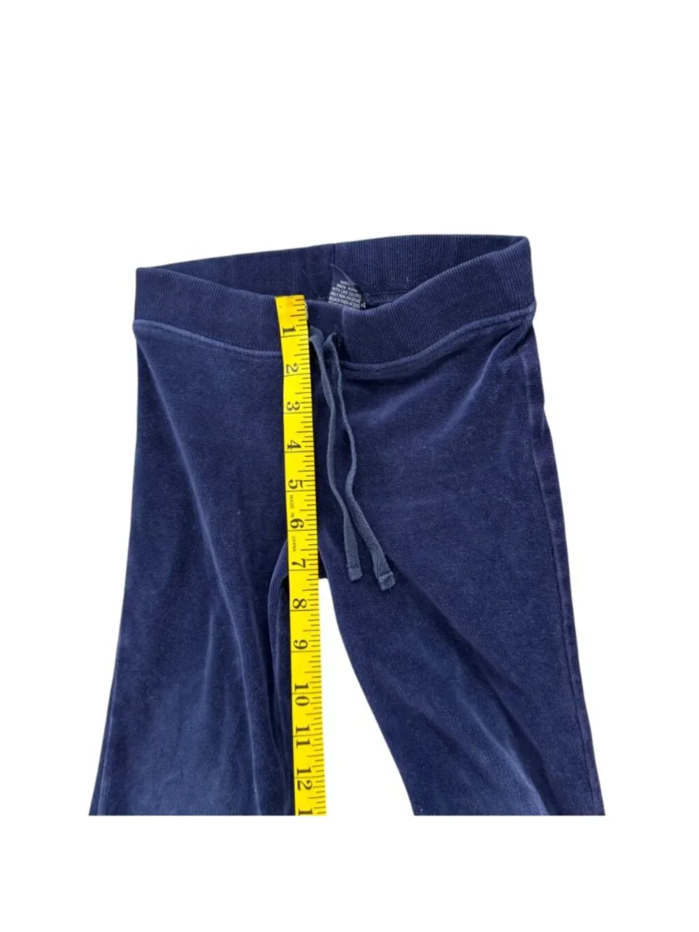 Ralph Lauren Terry Pants Girls Navy Blue Wide Leg Drawstring Casual Size 4T